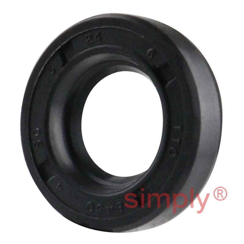 13x24x6mm Nitrile Rubber Single Lip Rotary Shaft Oil Seal with Garter Spring SC / R21