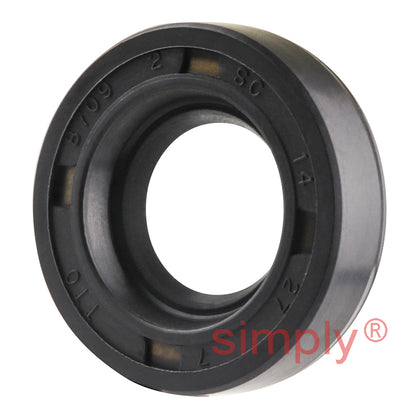 14x27x7mm Nitrile Rubber Single Lip Rotary Shaft Oil Seal with Garter Spring SC / R21