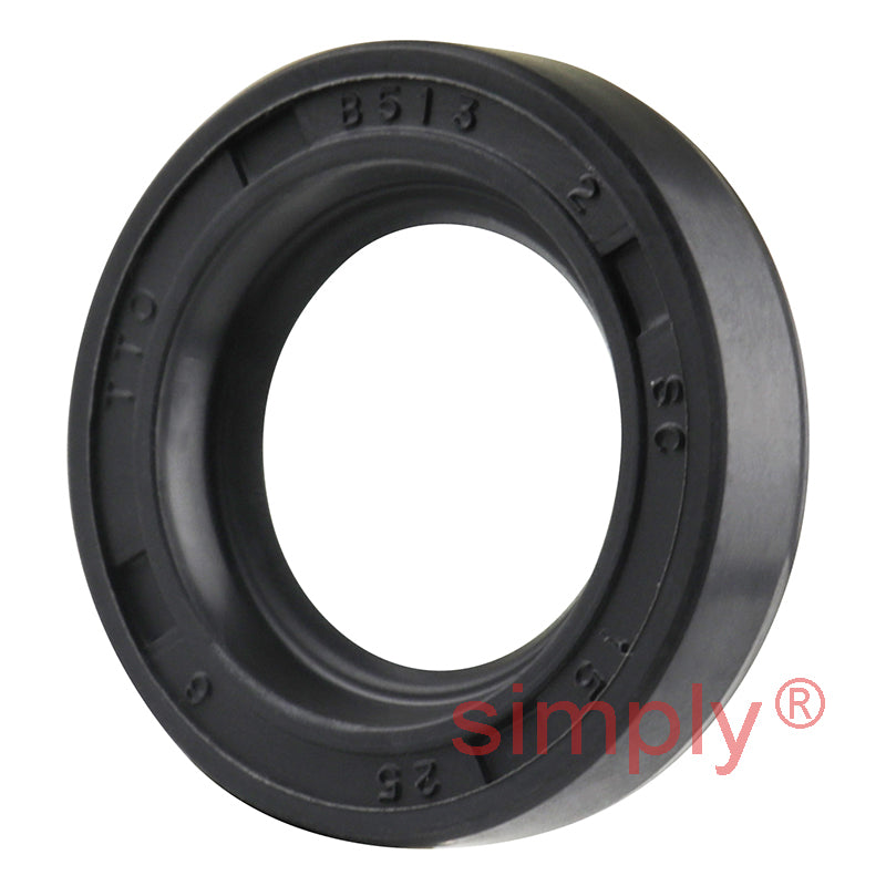 15x25x6mm Nitrile Rubber Single Lip Rotary Shaft Oil Seal with Garter Spring SC / R21
