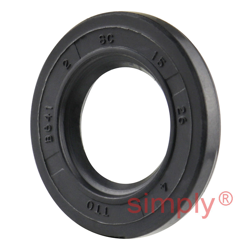 15x26x4mm Nitrile Rubber Single Lip Rotary Shaft Oil Seal SC / R21
