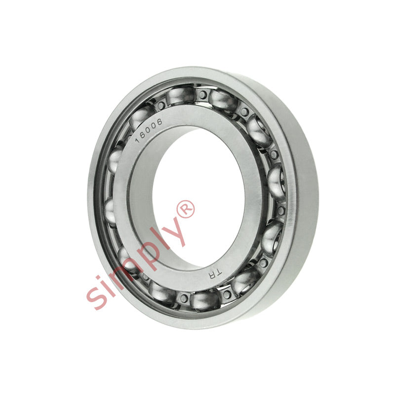 16006 Budget Open Type Deep Groove Ball Bearing 30x55x9mm
