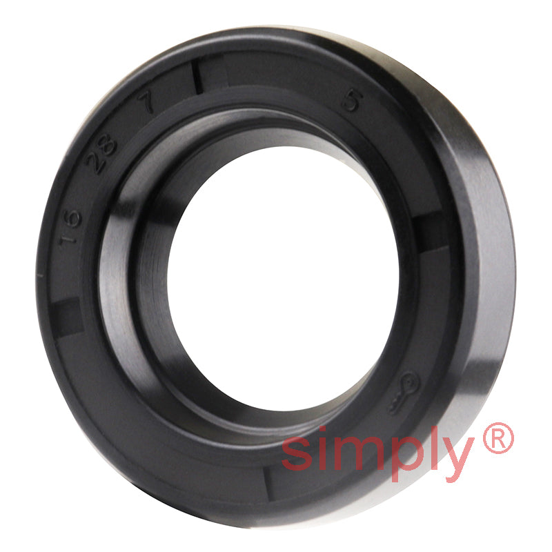 16x28x7mm Nitrile Rubber Single Lip Rotary Shaft Oil Seal with Garter Spring SC / R21