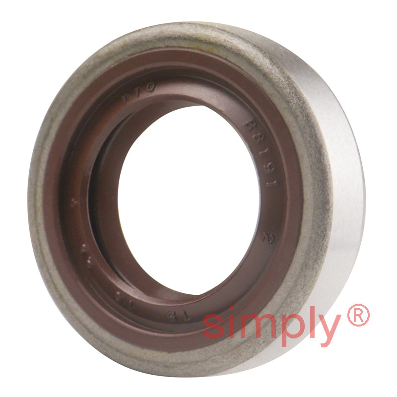 16x28x7mm TB / R6 Metal Cased Double Lip FKM Rubber Metric Rotary Shaft Oil Seal with Garter Spring