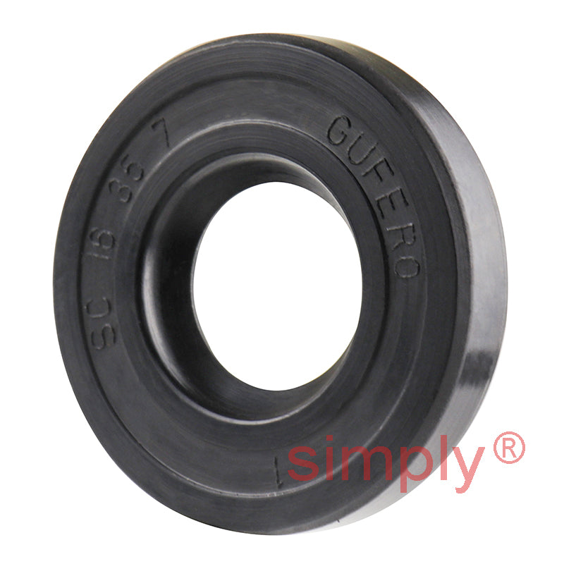 16x35x7mm Nitrile Rubber Single Lip Rotary Shaft Oil Seal with Garter Spring SC / R21