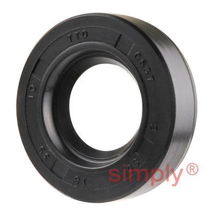 18x35x10mm Nitrile Rubber Single Lip Rotary Shaft Oil Seal with Garter Spring SC / R21