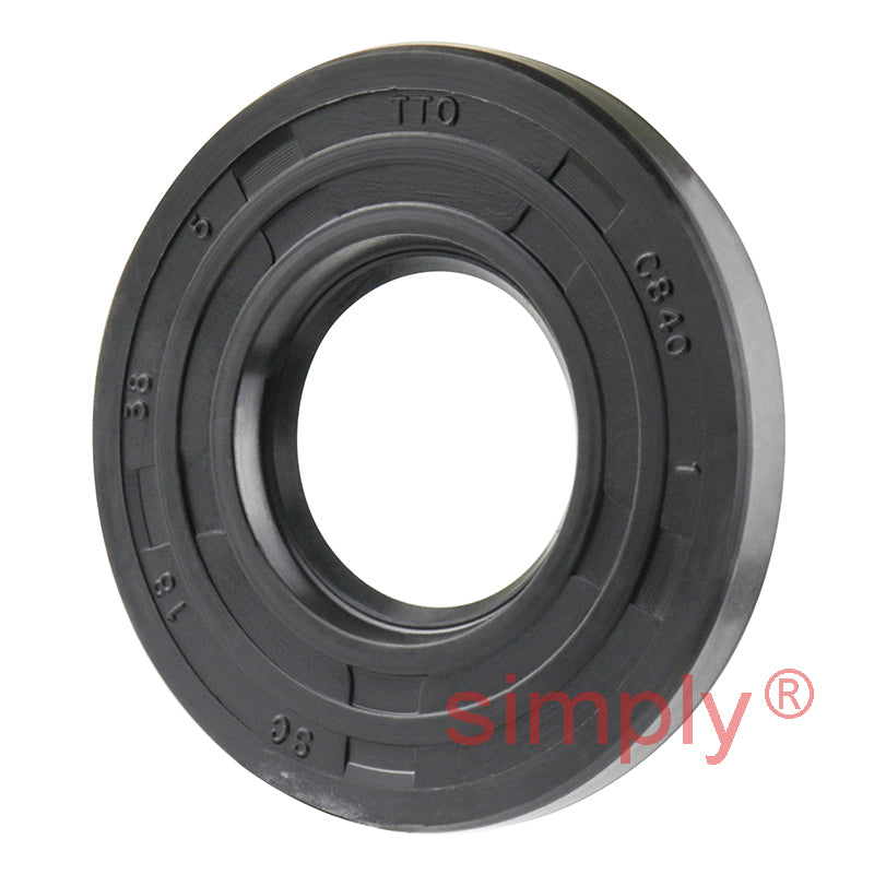 18x38x5mm Nitrile Rubber Single Lip Rotary Shaft Oil Seal SC / R21