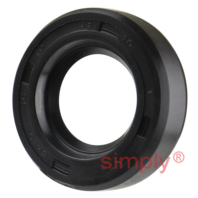 19x35x10mm Nitrile Rubber Single Lip Rotary Shaft Oil Seal with Garter Spring SC / R21