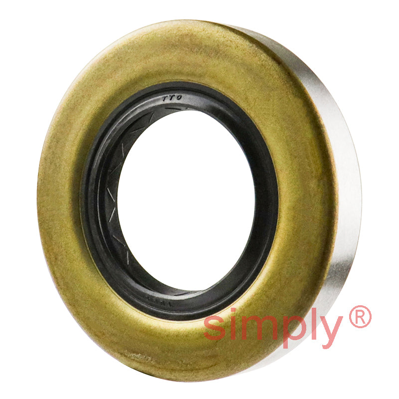 1.18x2.25x0.37 inch Metal Cased Nitrile Rubber Rotary Shaft Oil Seal with Garter Spring R6 / TB