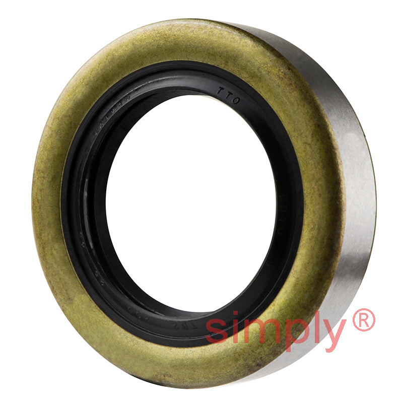 1.25x2x0.43 inch Metal Cased Nitrile Rubber Double Lip Rotary Shaft Oil Seal with Garter Spring R6 / TB Style