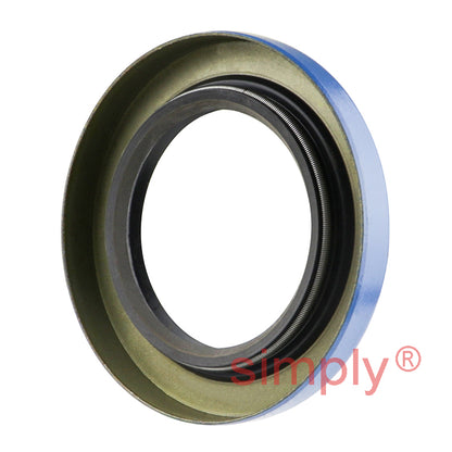 1.5x2.37x0.31 inch Metal Cased Nitrile Rubber Double Lip Rotary Shaft Oil Seal with Garter Spring R6 / TB Style