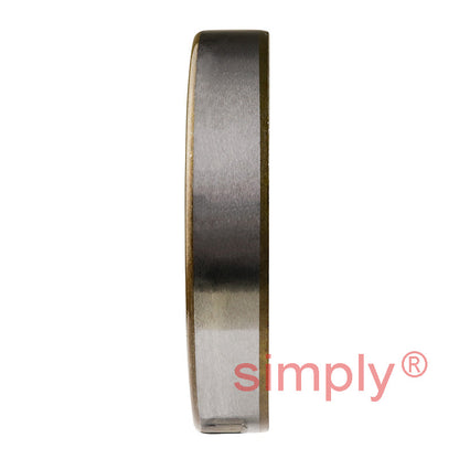 1.93x2.68x0.5 inch Metal Cased Nitrile Rubber Double Lip Rotary Shaft Oil Seal with Garter Spring R6 / TB Style