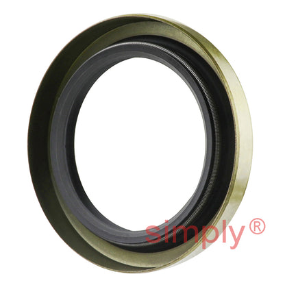 1.93x2.75x0.37 inch Metal Cased Nitrile Rubber Double Lip Rotary Shaft Oil Seal with Garter Spring R6 / TB Style