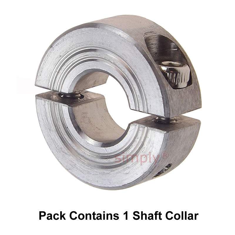 CADB25ST Stainless Steel Double Split Shaft Collar 25x45x15mm with Clamp Bolt