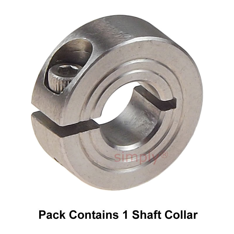 CASB16ST Stainless Steel Single Split Shaft Collar 16x34x13mm with Clamp Bolt