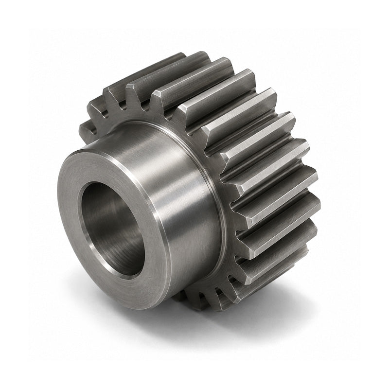 SSB10/25B-8 Metric EN8 Spur Gear 25 Tooth 1 Mod Pilot Bored 10mm Or Smaller (H8) Black Oxide Finish