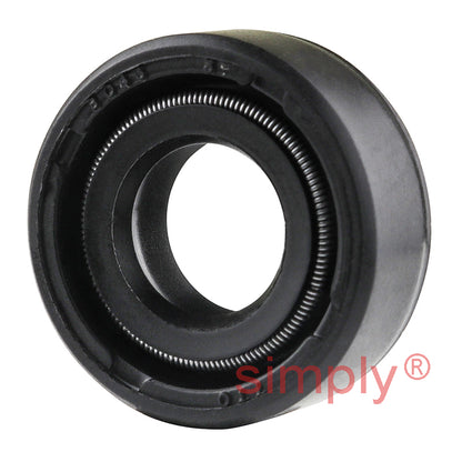 1x1.5x0.39 inch FKM Rubber Imperial 2 Lips 2 Springs Opposite Facing Rotary Shaft Oil Seal with Garter Spring