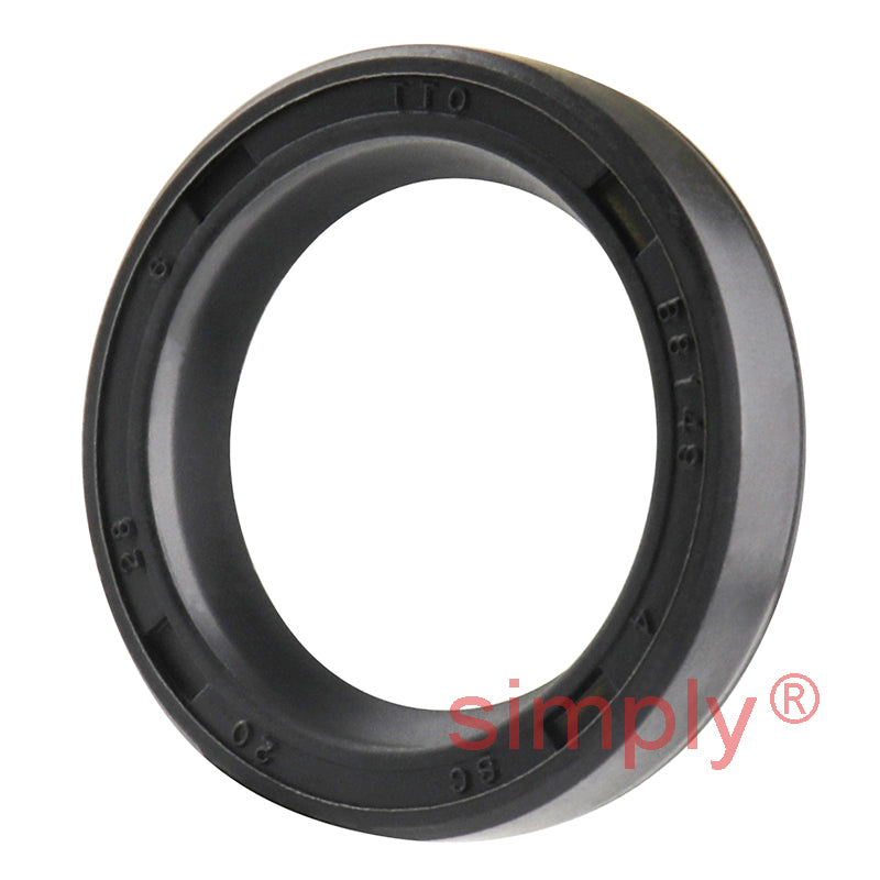 20x28x6mm Nitrile Rubber Single Lip Rotary Shaft Oil Seal with Garter Spring SC / R21