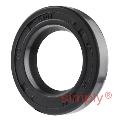 20x34x7mm Nitrile Rubber Single Lip Rotary Shaft Oil Seal with Garter Spring SC / R21