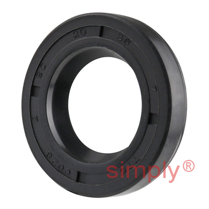 20x36x7mm Nitrile Rubber Single Lip Rotary Shaft Oil Seal with Garter Spring SC / R21
