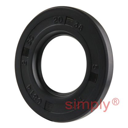 20x38x5mm Nitrile Rubber Single Lip Rotary Shaft Oil Seal SC / R21