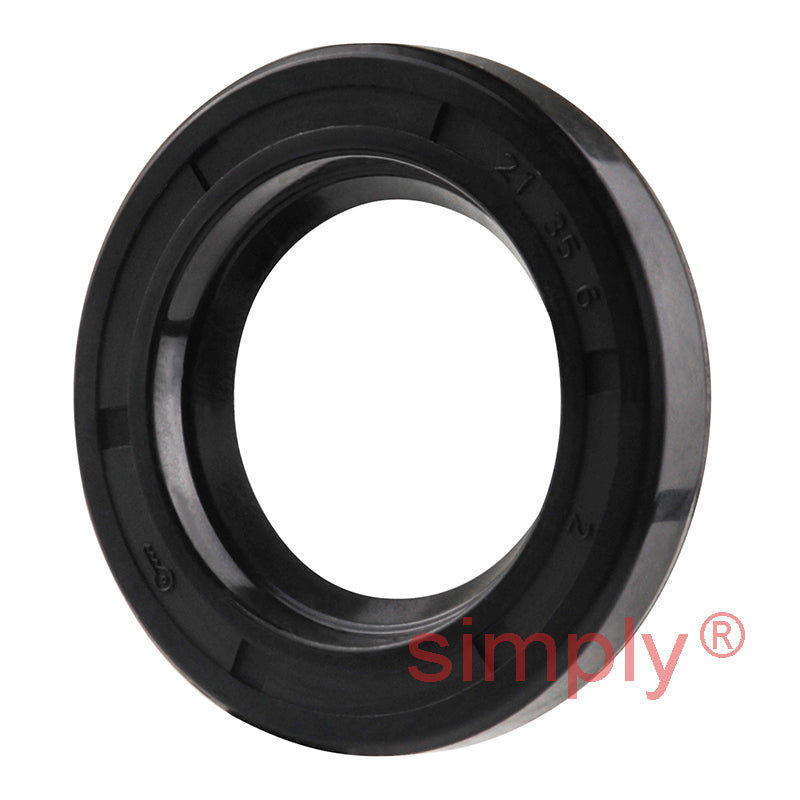 21x35x6mm Nitrile Rubber Single Lip Rotary Shaft Oil Seal with Garter Spring SC / R21