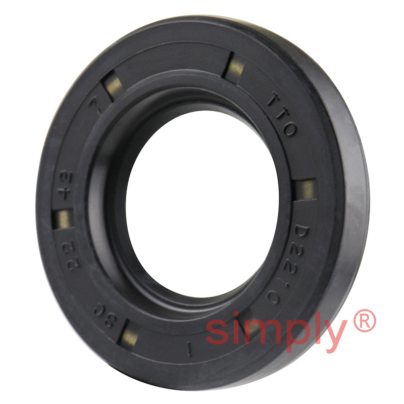 22x42x7mm Nitrile Rubber Single Lip Rotary Shaft Oil Seal with Garter Spring SC / R21