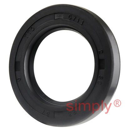23x37x6mm Nitrile Rubber Single Lip Rotary Shaft Oil Seal with Garter Spring SC / R21