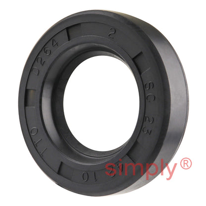 23x42x10mm Nitrile Rubber Single Lip Rotary Shaft Oil Seal with Garter Spring SC / R21