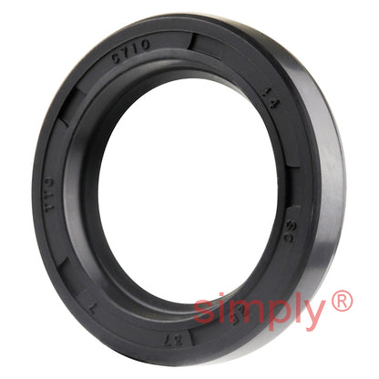 25x37x7mm Nitrile Rubber Single Lip Rotary Shaft Oil Seal with Garter Spring SC / R21