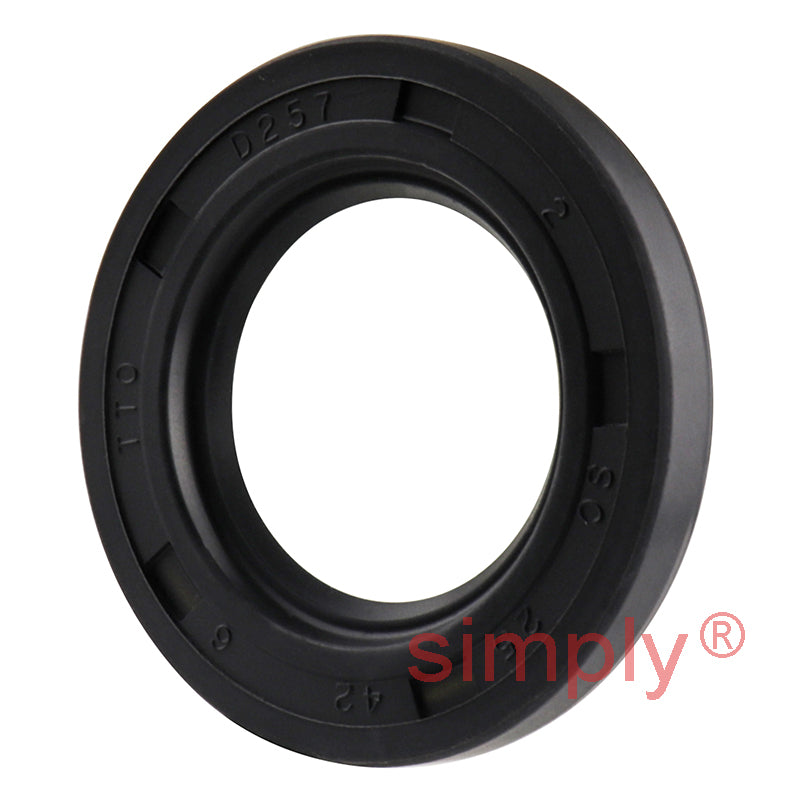 25x42x6mm Nitrile Rubber Single Lip Rotary Shaft Oil Seal with Garter Spring SC / R21