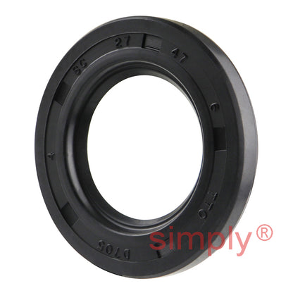 27x47x6mm Nitrile Rubber Single Lip Rotary Shaft Oil Seal with Garter Spring SC / R21