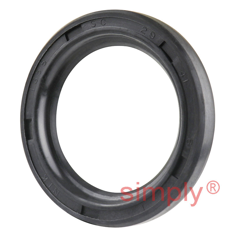 29x41x6mm Nitrile Rubber Single Lip Rotary Shaft Oil Seal with Garter Spring SC / R21
