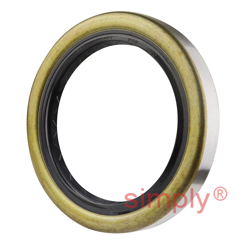 2.5x3.37x0.5 inch Metal Cased Nitrile Rubber Rotary Shaft Oil Seal with Garter Spring R6 / TB