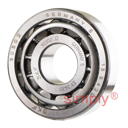 SKF 30302J2 Metric Single Row Taper Roller Bearing 15x42x14.25mm