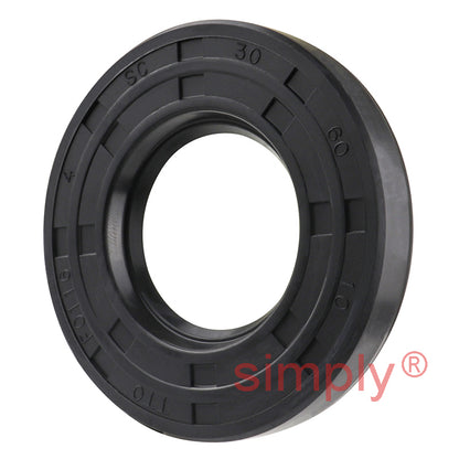 30x60x10mm Nitrile Rubber Single Lip Rotary Shaft Oil Seal with Garter Spring SC / R21