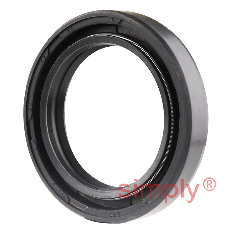 32x45x8DC Metric Fork and Damper Nitrile Rubber Oil Seal with 2 Opposite Facing Individually Sprung Sealing Lips