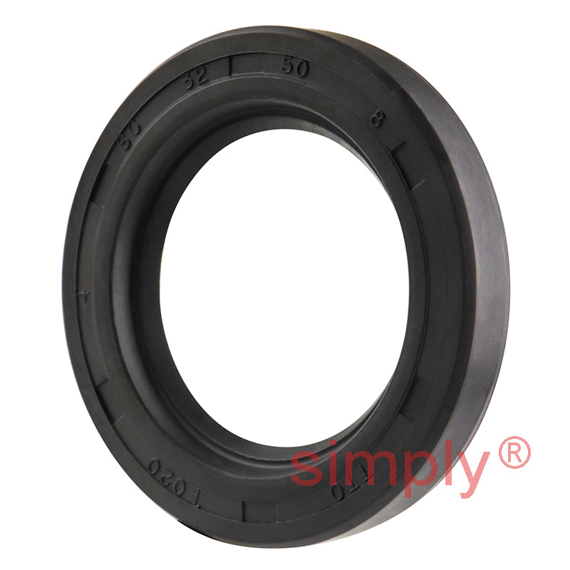 32x50x8mm Nitrile Rubber Single Lip Rotary Shaft Oil Seal with Garter Spring SC / R21