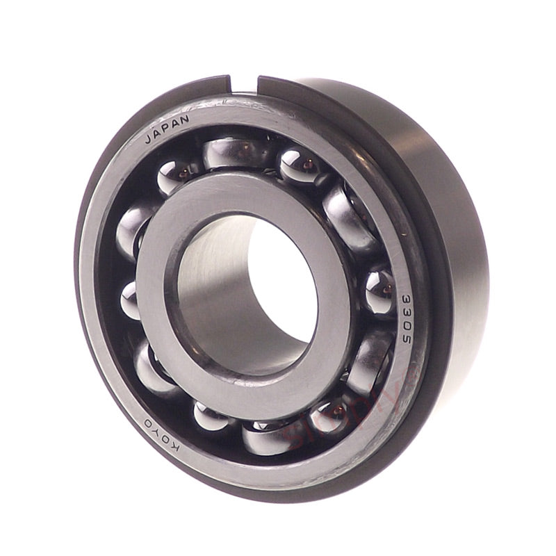Koyo 3305NR Double Row Angular Contact Ball Bearing with Snap Ring 25x62x25.4mm