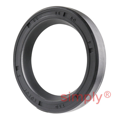 35x50x8mm Nitrile Rubber Single Lip Rotary Shaft Oil Seal with Garter Spring SC / R21