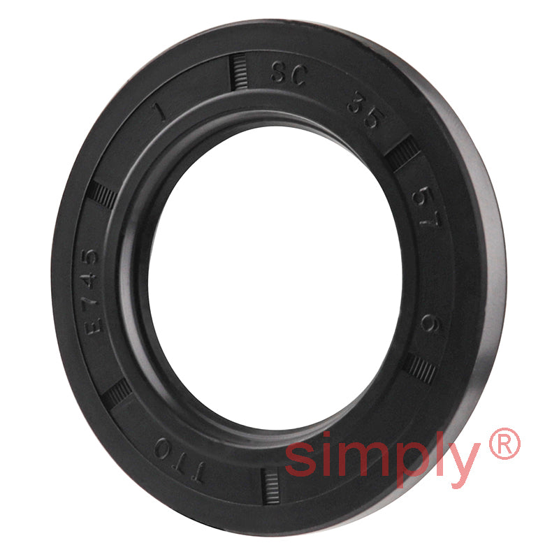 35x57x6mm Nitrile Rubber Single Lip Rotary Shaft Oil Seal with Garter Spring SC / R21