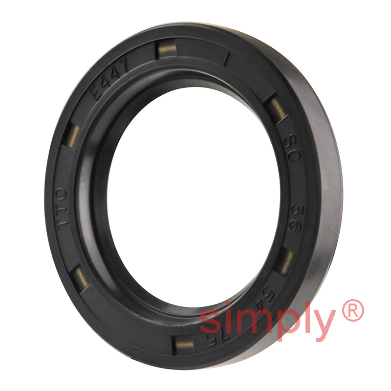 36x54x7.5mm Nitrile Rubber Single Lip Rotary Shaft Oil Seal with Garter Spring SC / R21