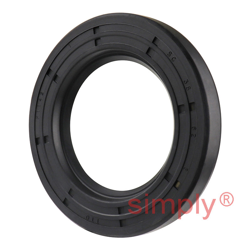 38x62x8mm Nitrile Rubber Single Lip Rotary Shaft Oil Seal with Garter Spring SC / R21