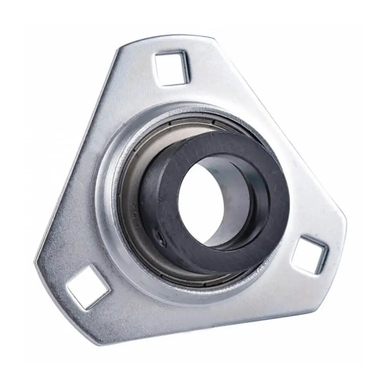 SAPFT207-20 Pressed Steel 3 Bolt Triangle Flange Housing with 1-1/4 inch Collar Insert