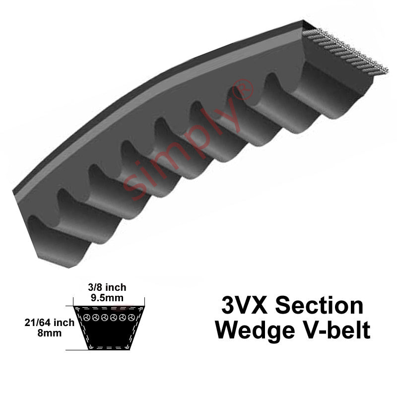 Major Brand 3VX800 Narrow Profile Cogged V-Belt