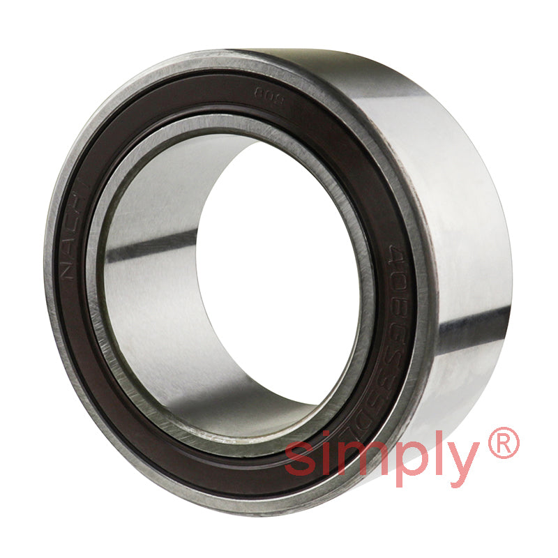 Major Brand 40BGS12G2DS Rubber Sealed Air Conditioner Double Row Deep Groove Ball Bearing 40x62x20.6x24mm