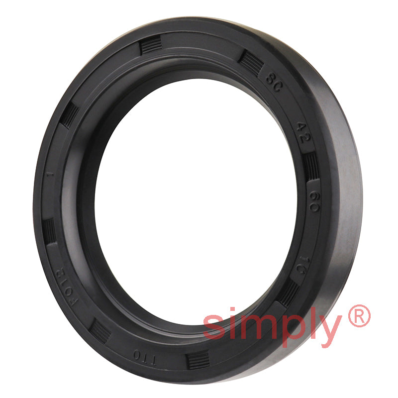 42x60x10mm Nitrile Rubber Single Lip Rotary Shaft Oil Seal with Garter Spring SC / R21