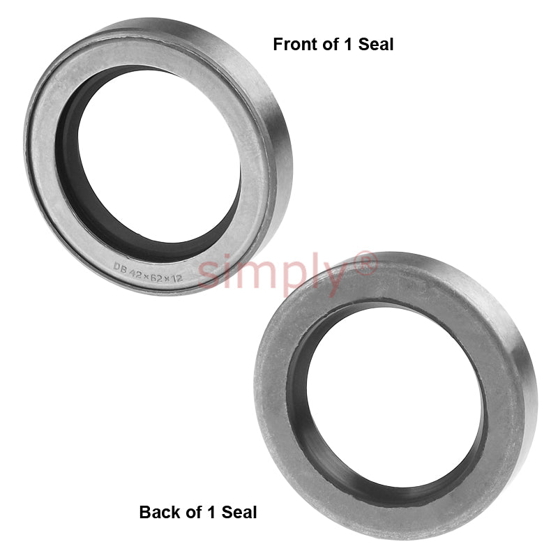 42x62x12mm Nitrile Rubber Rotary Shaft Oil Seal Metal Encased DB Style