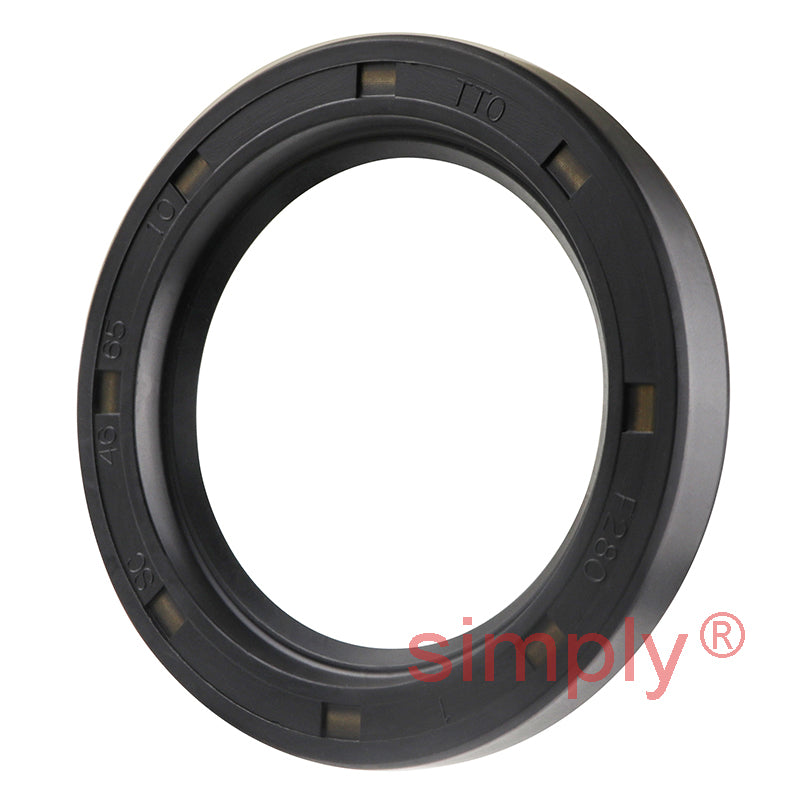 46x65x10mm Nitrile Rubber Single Lip Rotary Shaft Oil Seal with Garter Spring SC / R21