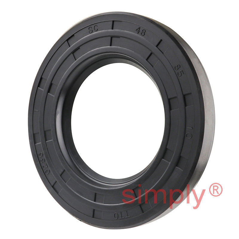 48x85x10mm Nitrile Rubber Single Lip Rotary Shaft Oil Seal with Garter Spring SC / R21