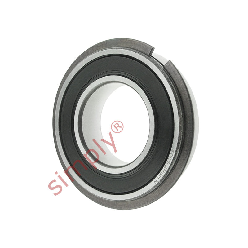 Major Brand 60052RSNR Rubber Sealed Snap Ring Deep Groove Ball Bearing 25x47x12mm 